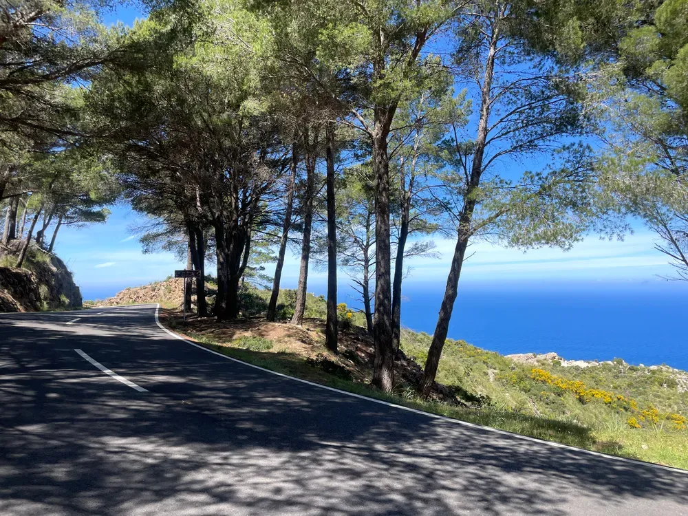 Galilea hilltop village panorama on Tramuntana Queen Stage cycling route from Paguera